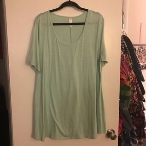 3x light mint Lularoe perfect tee. Supersoft!